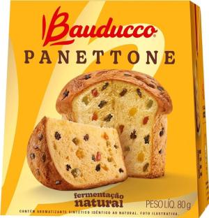 Panetone Bauducco frutas cristalizadas 80g 