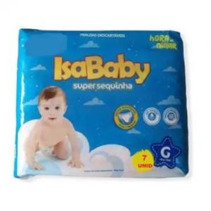 FRALDA SUPER SEQUINHA ISABABY G  C/7UN