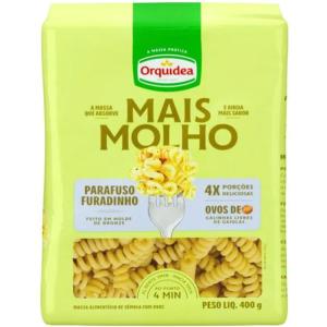 MACARRÃO PARAFUSO MAIS MOLHO ORQUIDEA 400gr