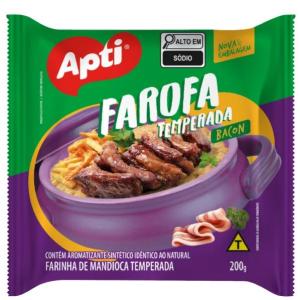 FAROFA TEMPERADA BACON APTI 200GR