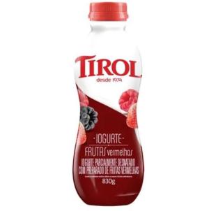 IOGURTE TIROL FRUTAS VERMELHAS GARRAFA 830G