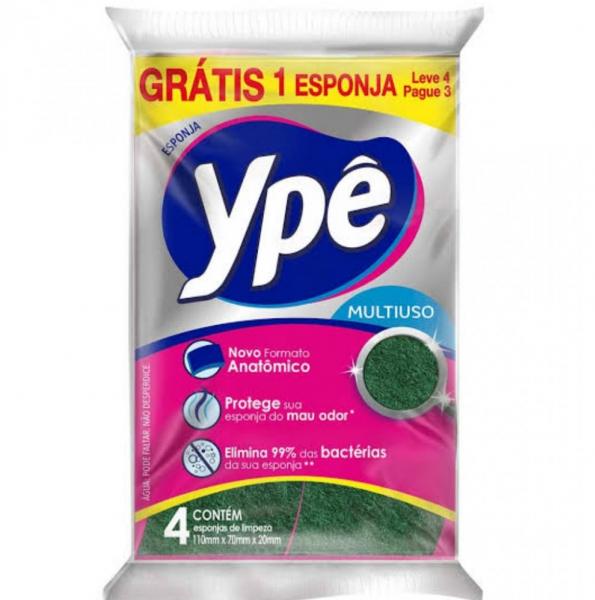 ESPONJA DE LOUÇA YPE C/4UN.