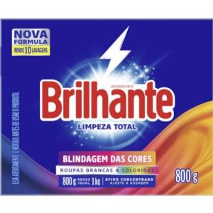 SABÃO EM PO BRILHANTE LIMPEZA TOTAL 800GR