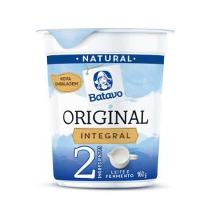IOGURTE BATAVO NATURAL INTEGRAL 160GR