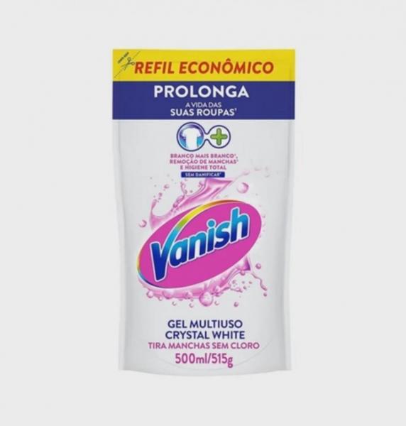 VANISH CRYSTAL WHITE SEM CLORO SACHE(BRANCO) 500ML