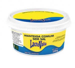 MANTEIGA LACTOVALE SEM SAL 200GR