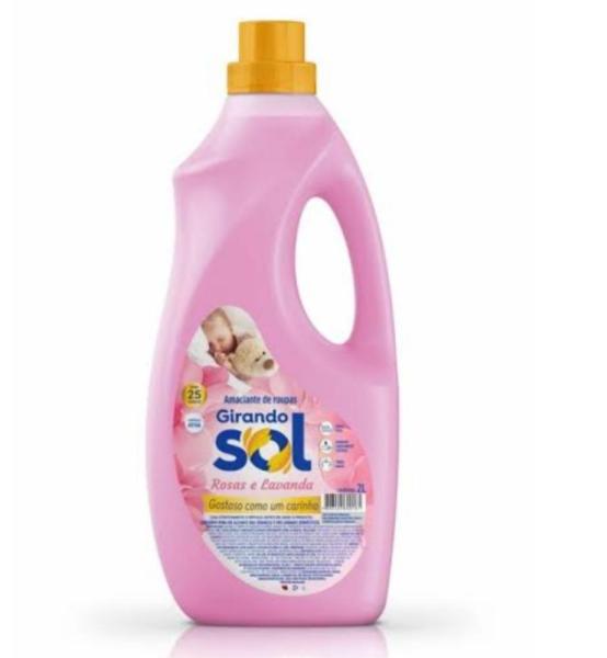 AMACIANTE GIRANDO SOL ROSAS E LAVANDA 2L