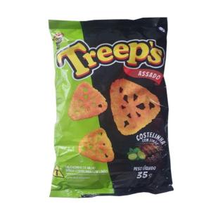 SALGADINHO TREEPS SABOR COSTELINHA C/LIMAO 35G