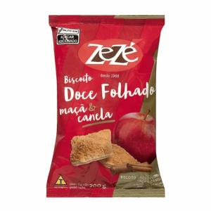 BISCOITO DOCE FOLHADO MAÇÃ & CANELA ZEZÉ 200GR