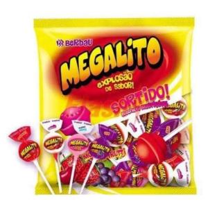 PIRULITO MEGALITO BERBAU SORTIDO  MORANGO,UVA,CEREJA (...)