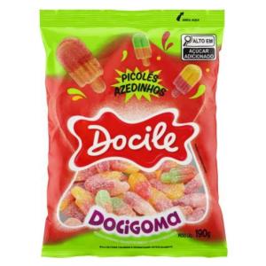 BALA DE GOMA PICOLE AZEDINHA DOCILE 190GR