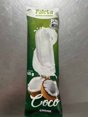 Picolé MARIA PALETA CREME COCO 65G