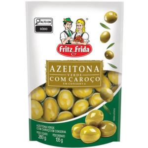 AZEITONA VERDE COM CAROÇO FRITZ E FRIDA 120GR