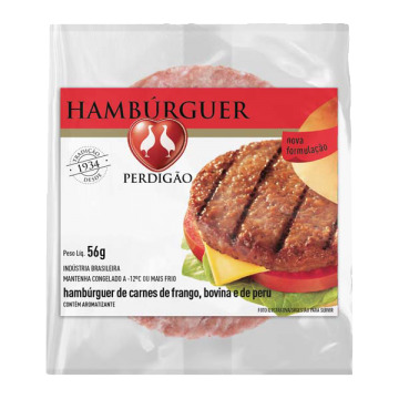 HAMBÚRGUER PERDIGÃO MISTO 56GR
