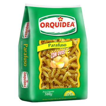 MACARRÃO PARAFUSO C/OVOS ORQUÍDEA 500GR