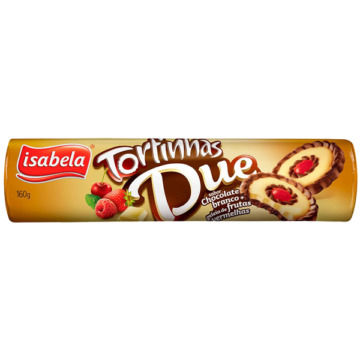 BISCOITO ISABELA TORTINHAS CHOCOLATE BRANCO E GELEIA (...)